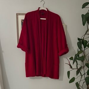 Eileen fisher did small merino wool open cardigan
